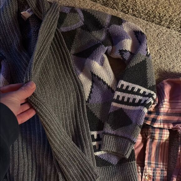 NWT Plaid Pink Kids Shirt and sweater set - Picture 10 of 12